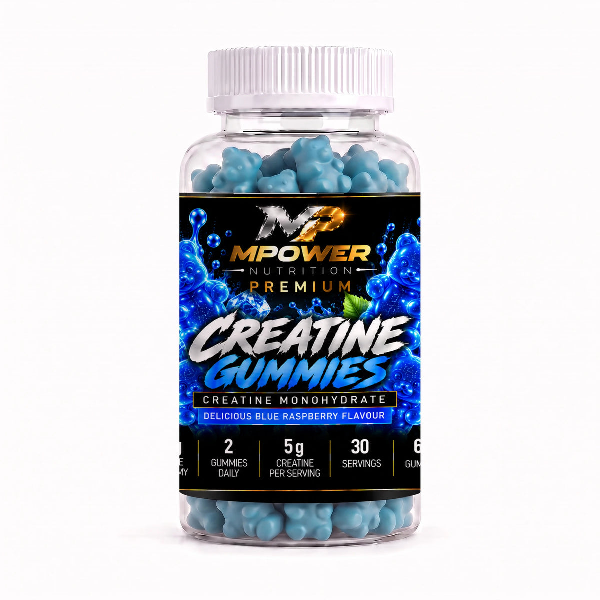 Creatine Gummies – Raspberry- 60 Gummies